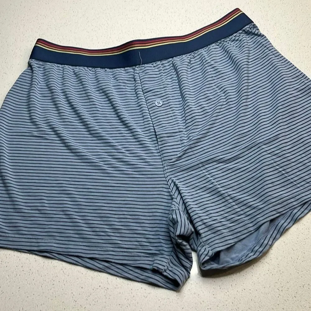 Marine Layer Striped Medium Boxer Underwear Shorts